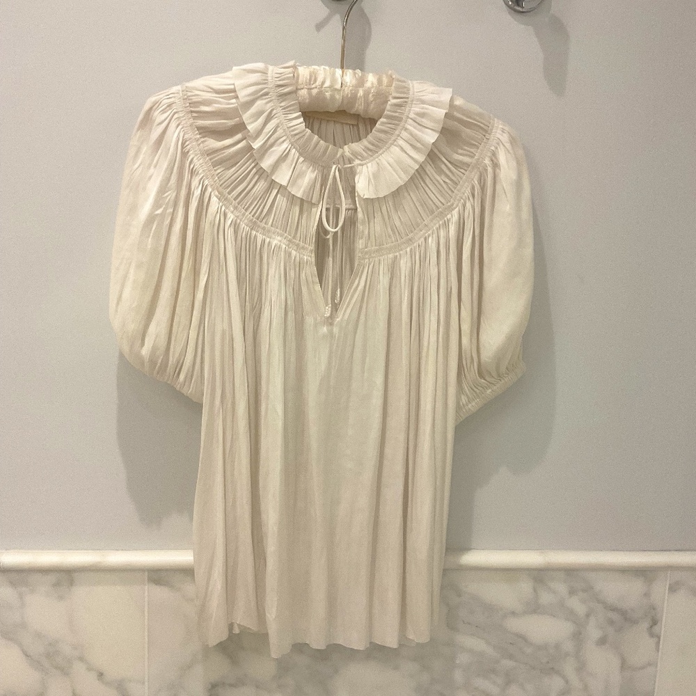 Ulla Johnson ivory Liv top - perfect summer blouse!